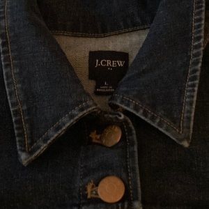 Jcrew dark Denim jacket, women’s size large, brand new